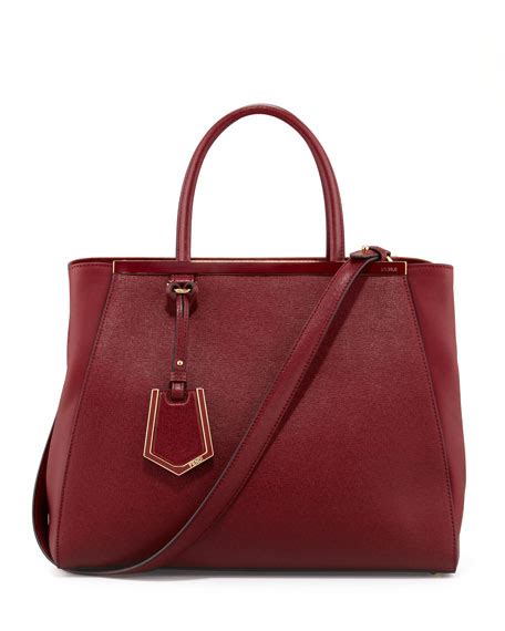 fendi 2jours scarlet red|Fendi 2jours tote bag.